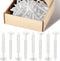 Blulu 60 Pcs 3 Inch Vinyl Shutter Fastener Window Panel Peg Lok Pin