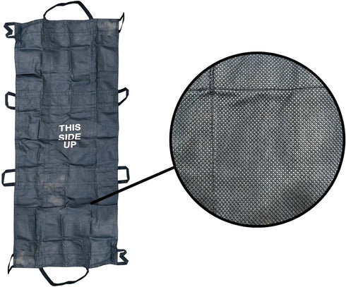 500 Lb The Original Rescue Essentials Brand QuikLitter, Black Nylon Handles, Non-Woven Fabric, Rated, Low Cost