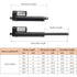MAOPINER 6" DC12V Stroke Linear Actuator with Mounting Bracket, 900N (202lbs) Maximum Lift, 10mm/s for Electric Sofa,