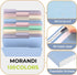 HABGP 100 Pcs Manilla Folders - 8.5 x 11 Inch, 1/3-Cut Tab Colored File Folders for School Business Office