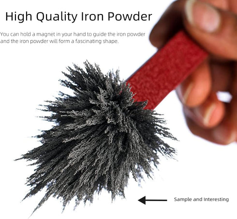 (13 1 Pack AOMAG Magnetic Sand Iron Filings Magnetic Power for Magnet Education and School Projects, Storage Ounces)