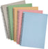 Paper Junkie 5 Pack Spiral Journal, Small Notebooks Bulk, 6" x 8", 120 Lined Pages, 5 Colors Kraft Paper Covers
