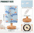 ALAZA Cute Blue Crab Bedside Table Lamp with USB Port for Bedroom Nightstand Lamps Night Light Linen Fabric Shade