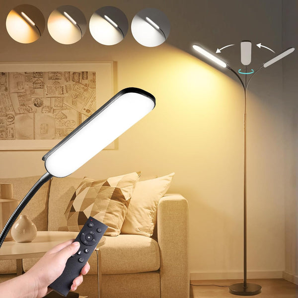 marctronic Floor Lamp, 18W 1800LM Super Bright LED Floor Lamp with Remote