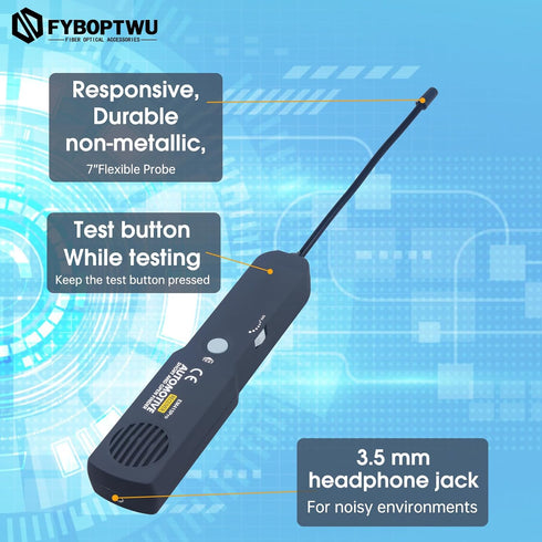 6-42V Cable Circuit Wire Tracker Automotive Electrical Open & Short Finder Circuit Tester with Tone Generator - Cable