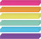 Faccito 120 Pack Sentence Strips, 3 x 36 Inch Dry Erase Ruled Rainbow Writing Strips for Classroom Office Supplies