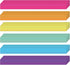 Faccito 120 Pack Sentence Strips, 3 x 36 Inch Dry Erase Ruled Rainbow Writing Strips for Classroom Office Supplies