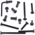 Mardatt 85pcs 7 M6x20mm/30mm/40mm/50mm/60mm/70mm/80mm Sizes Black Hex Socket Cap Bolts and Barrel Nuts Assortment Kit