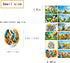Dcurix 48 Pieces Thermo Heat Sleeves Easter Eggs Decorative Wraps Egg Easter Bunny and Chick Pattern Decoration Film