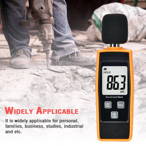 V-Resourcing Hand-Held Sound Level Meter, 30~130 dB Decibel Noise Tester with Backlight Digital LCD Display