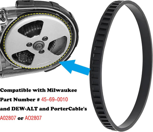 4PCS 45-69-0010 Replacement Pulley Tires for Milwaukee Portaband Saw Belts 6225 6230 6232-6 AO2807 6238N 6238-20 2729-20