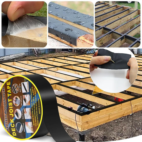 Joist Tape for Decking, Weather-Resistant Self Adhesive Butyl Flashing Tape, 2 Inch x 32.8 Feet