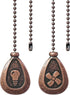 Ceiling Fan Pull Chain Extender, 2-Pack 12 Inch Metal Pull Chains with