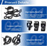 MroMax 5Pcs 1.06"(27mm) ID Spring Band Hose Clamps for Fuel Line, Silicone Vacuum Hose
