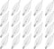 COLWATT 20-Pack E12 Candle Light Bulbs 25W Warm White 2500K, 240 Lumen
