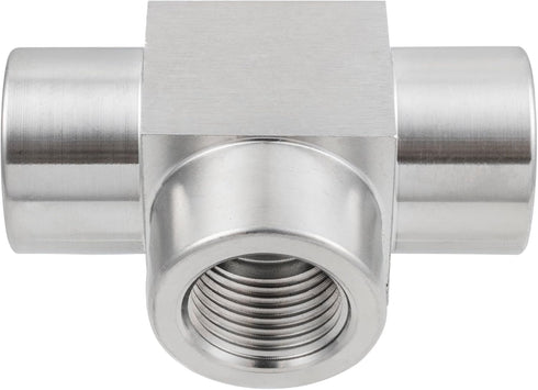 Metalwork 316 Stainless Steel Pipe Fitting Tee, 3/8" NPT Female x 3/8" NPT Female x 3/8" NPT Female, 1 Pc