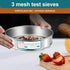 304 Stainless Steel Mesh Lab Sieve, 3 Mesh (5mm) Aperture, 7.9Inch Diameter for Industrial Laboratory
