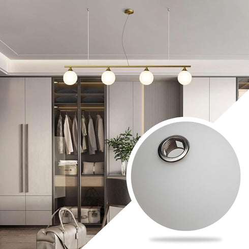 4.7 KCO Lighting Frosted White Glass Globe Shade Replacement Frosted White Glass Lampshade Cover for Light Fixtures