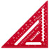Kapro 446 High Definition Anodized Rafter Square, 7 Inch, Lightweight & Compact with Conversion Table and Protractor