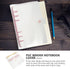 Cute Binder Cover, 2pcs Clear A6, 6-Ring, Refillable Planner, Snap Button Closure, Loose Leaf Folder