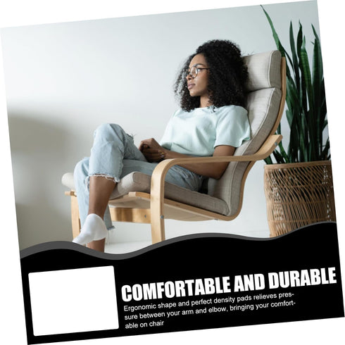 FUNNETOYU Elbow 2-Piece Set Memory Foam Armrest Cushions for Office Chairs Removable and Breathable Arm Pad Covers Soft