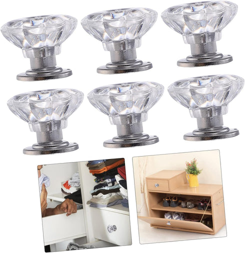 6pcs jojofuny Mini Knobs Replacement Handles for Bedside Cabinets Storage and More Easy to Install Design for Home