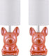 EOEYYOYB Set of 2 Ceramic Table Lamp, Puppy Shape Desk Lamp Cute