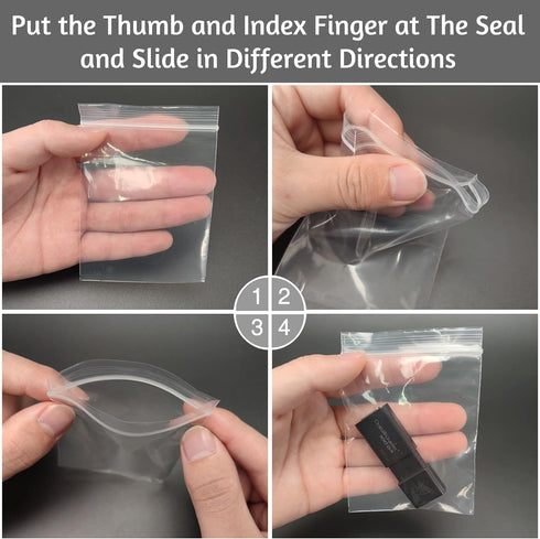 400pcs Clear Small Zip Bags, 3 x 4 inch 2 mil Resealable Jewelry Bags for Small Business, Storage, Candy Bags