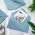 Whaline 50Pcs Dusty Blue A7 Invitation Envelopes Set, V-Flap Gift Card Sleeves for Mailing, 7.3x5.3 Inch