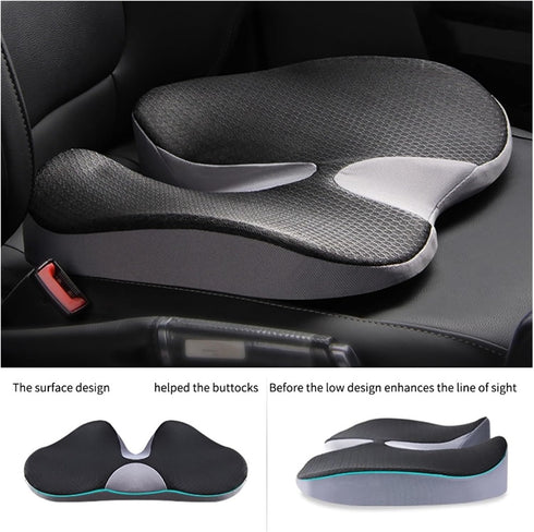 GENTERUN Tailbone Orthopedic Memory Foam Prostate Cushion - Non-Slip & Sciatica Pain Relief for Chair & Car Seat(E)