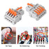 AITRIP 10Pcs Lever Wire Connectors, Mini Quick Terminal Block Compact Splice Electrical Connectors, 1 in 4 Out