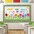 ZOIIWA Summer Flowers Bulletin Board Set, 3D Paper Floral Cutouts for Classroom Flower Themed Birthday Party