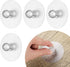 4 Pcs Self Adhesive Cabinet Drawer Pull Knobs, Clear Acrylic Crystal Diamond Shaped Pulls for Furniture