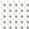 25 Pack S14 Replacement LED Light Bulbs, Shatterproof & Waterproof, 1W S14 LED, Warm White 2200K