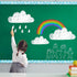 Blue Sky Clouds Bulletin Board Border Scalloped Classroom Borders for Bulletin Board Decor, Blue Board Trim (1 Pcs)
