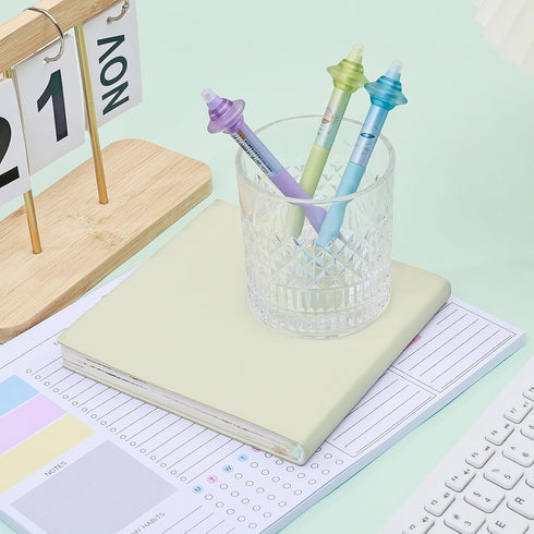 8Pcs 0.5mm 3Pcs 5Pcs BAYTORY Cute Erasable Pens, Fine Point Spinning Gel Pen with Eraser, Erasable Gel Pens & Refills