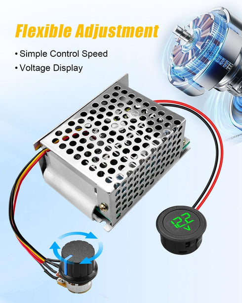 UTKFHT M18 18V 20V Upgrade Power Wheel Adapter Kit Compatible with Dewalt Battery with Voltage Regulator Fuse and Wire