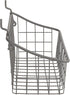 Spectrum (Pack 2) Pegboard & Wall Mount Wire Basket Small (Industrial Gray) - Storage & Organizer for Garage, Tools