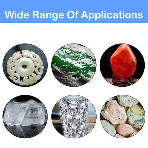 50PCS Stone Carving Set with Polishing Diamond Burrs for Dremel, Rotary Tools Accessories for Grinding, Cutting,