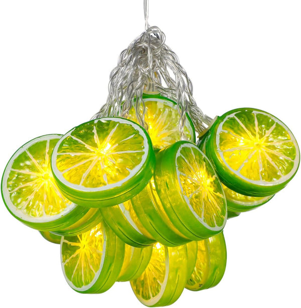 Gadpiparty Lime String Lights, Margarita Lights, for Patio Balcony Camping Garden Decoration