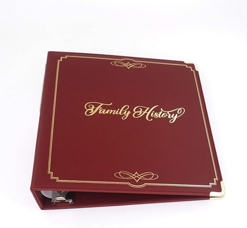 Performore Family History Binder, 3 Inch Genealogy Ring Binder with 30 Large Family Group Sheets