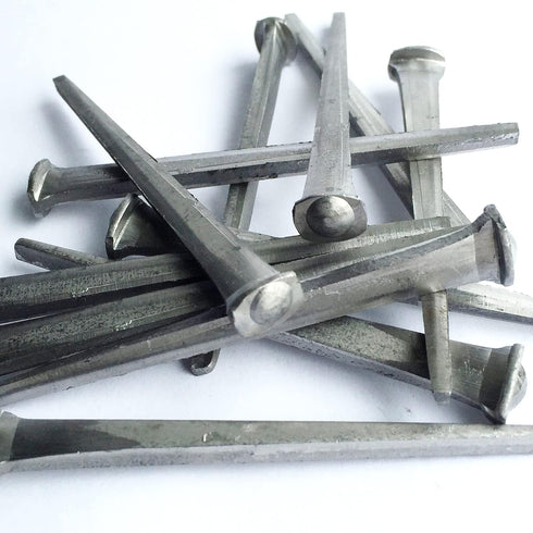 3- COMMON ROSE HEAD Nails - Metallic Color - Antique rustic restoration