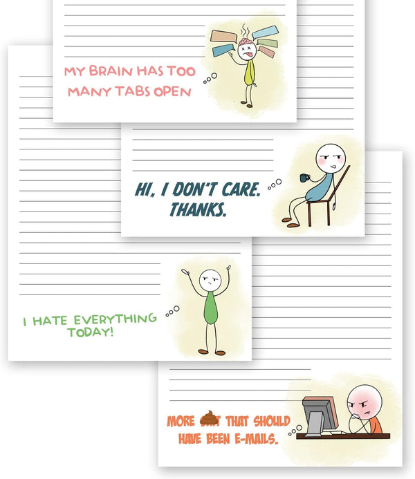 ZICOTO Super Funny Notepads for Women Coworkers - A Hilarious Christmas Gift, Unique Office Supplies Memo Pads