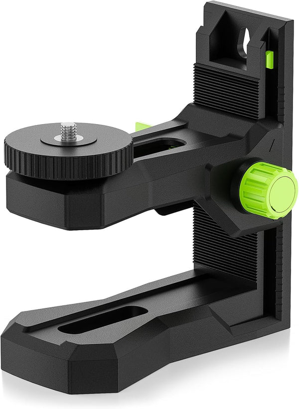 Huepar Fine-tuning Bracket for Line and Point Laser Levels, 1/4"-20 Male Thread
