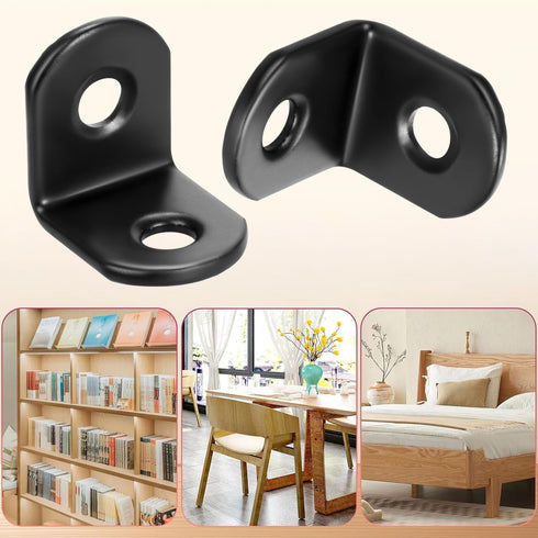 Aruicheng L Bracket Metal Brackets for Shelves Corner Bracket L Brackets for Wood Angle Bracket Corner Brace Small