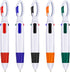 TecUnite 15 Pieces Shuttle Pens Retractable Multi-color Ballpoint Pens with Buckle Keychain for Office School