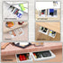 YOOUSOO 2 Pack Under Desk Drawer Organizer - Slide Out Drawer Attachment, Plastic Desk Accessories for Workspace