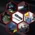 PeakPlus LFX1000 Rechargeable Tactical Flashlight - High Lumens LED, 5 Modes, Zoomable, Water Resistant - Camping,