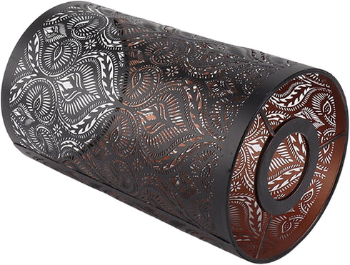 E27/E26 BulbsDetachable Wrought Iron Lamp Shade for Hollow Carved Modern Table Floor Lamp Shade, Industrial Style Light