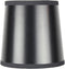 5x6x5 Black Parchment Gold-Lined Drum Chandelier Clip-On Lampshade - Perfect for chandeliers,